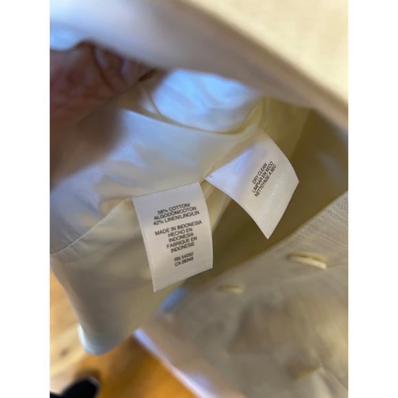 JONES & CO Cream Textured Weave Blazer Jacket Dreamy Elegance Size 16 - Picture 5 of 6